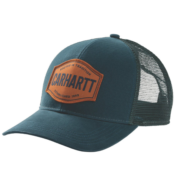 Carhartt Oakland Rooted in Traditions cap Dark harbor teal 1