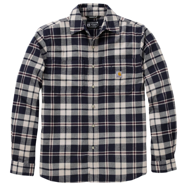 Carhartt Hamilton Relaxed LS Plaid shirt navy 1