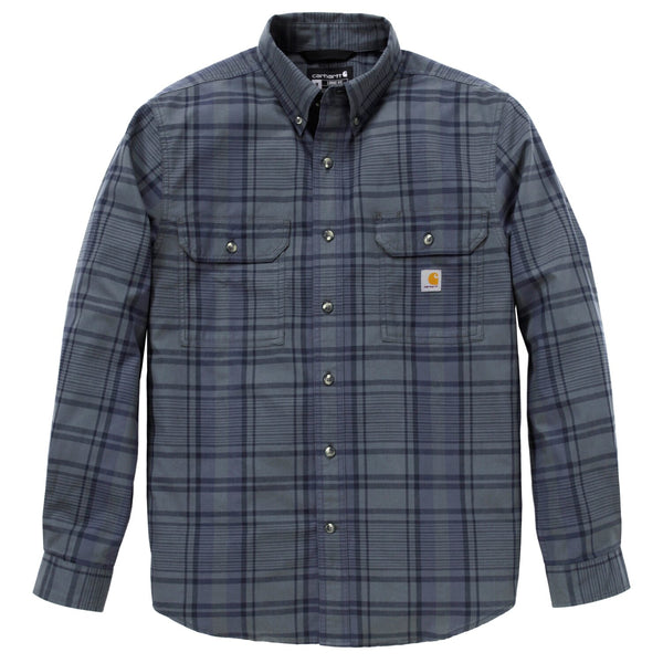 Carhartt Fort Loose LS Plaid shirt navy/deep smoke blue 1