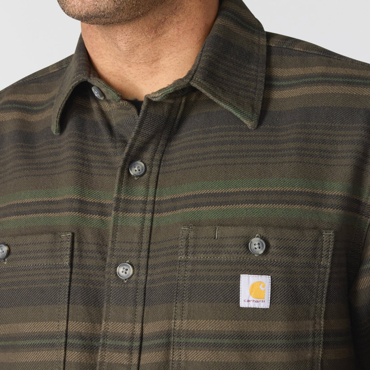 Carhartt Everett Loose LS Plaid shirt peat 4