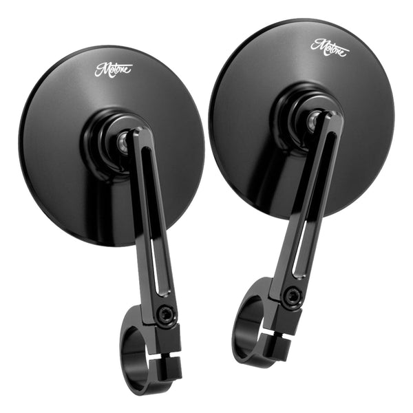 Motone, Billet Bar End Mirror. Black 1