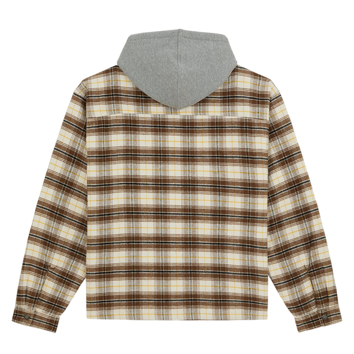 Dickies Eustis Hooded Flannel shacket egret 2