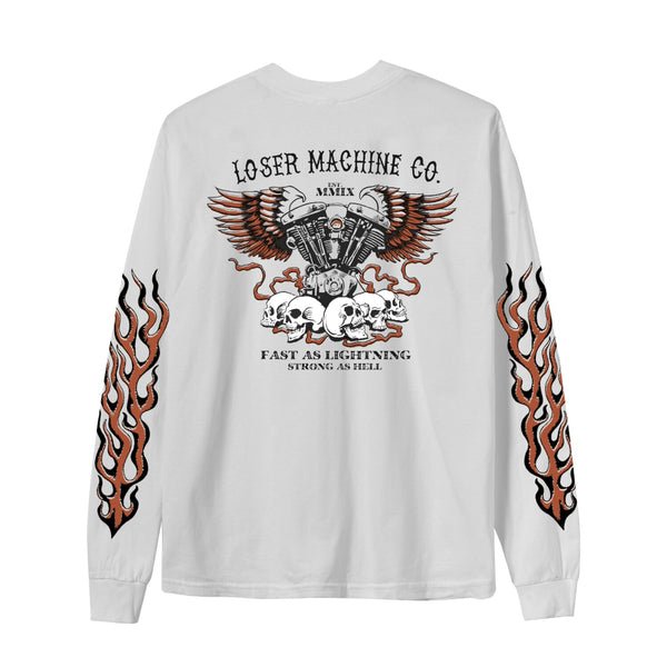 Loser Machine Company Loser Machine No Easy Way Out longsleeve shirt white 1
