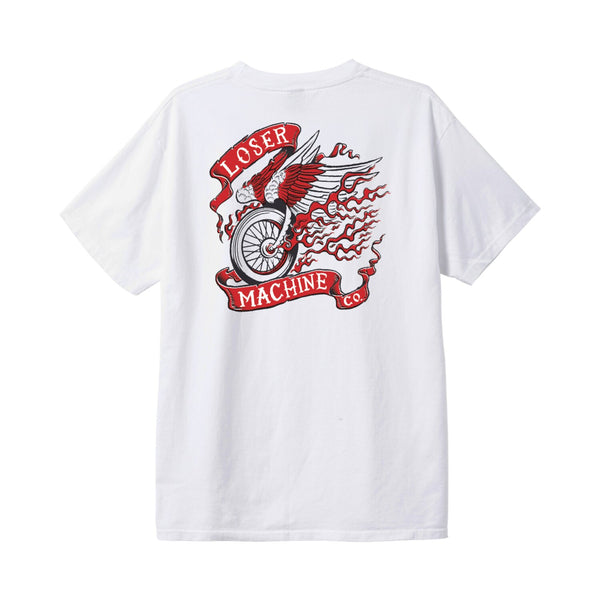 Loser Machine Company Loser Machine Fire Starter t-shirt white enzyme 1