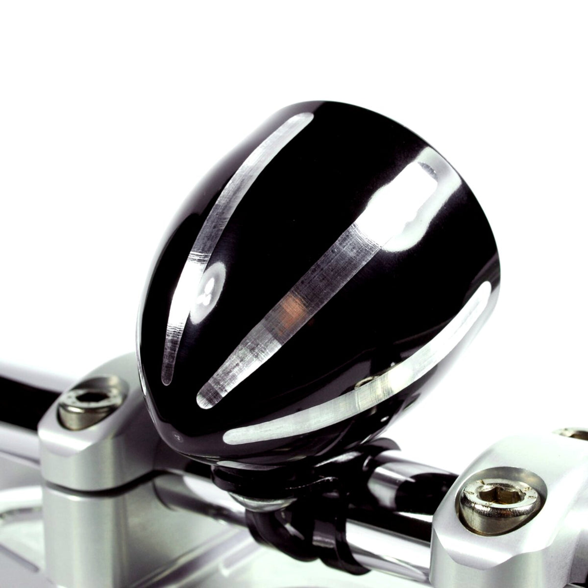 Motogadget, Tiny mount cup 'Grooved' 22mm. Black CC 3
