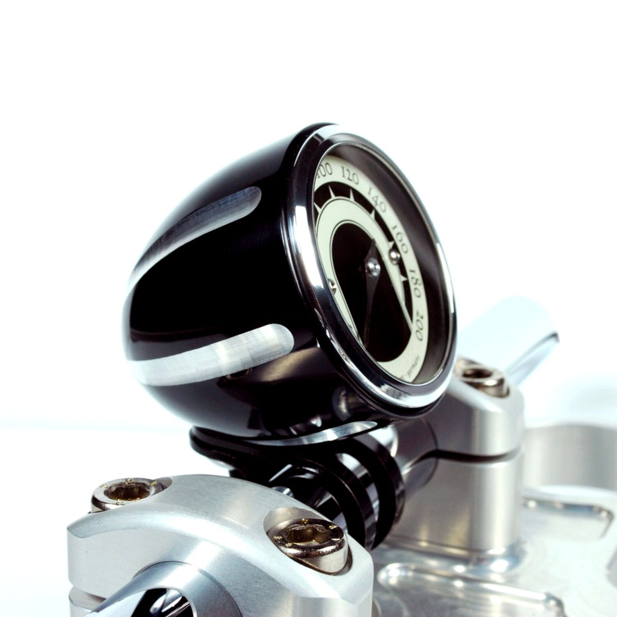 Motogadget, Tiny mount cup 'Grooved' 22mm. Black CC 1