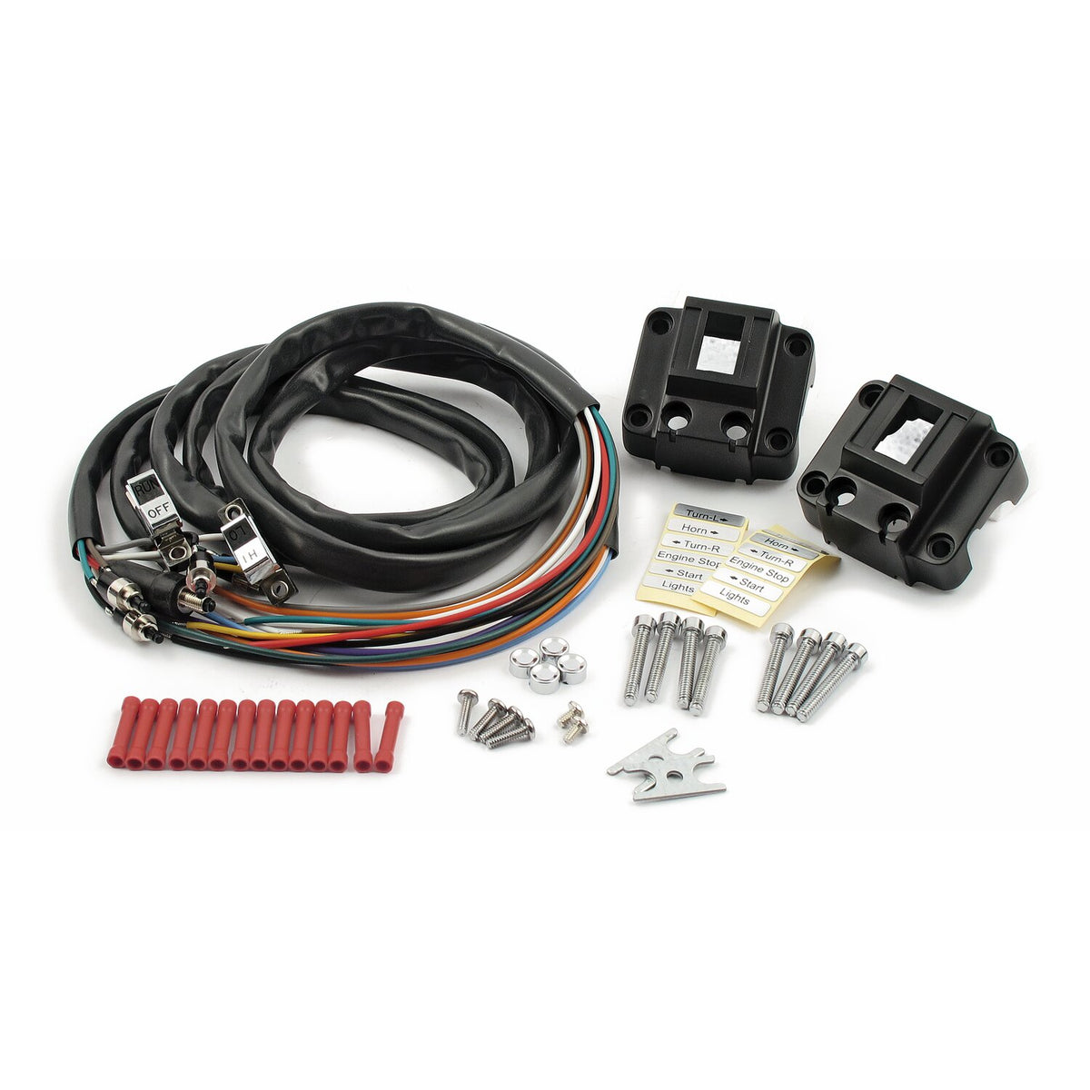 MCS Handlebar switch housing kit. Black 1
