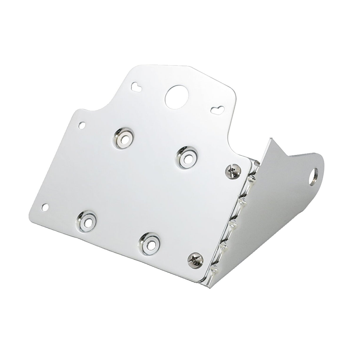 MCS Side mount license plate bracket. Chrome 1