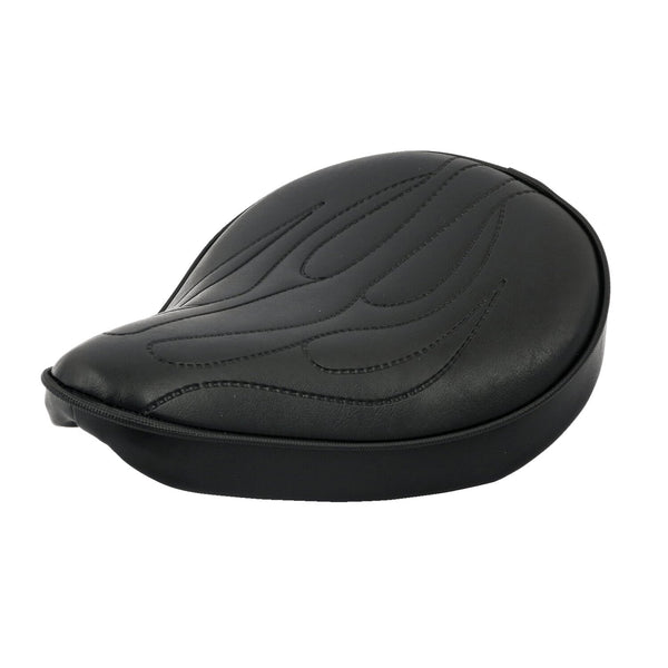 MCS Fitzz, custom solo seat. Black flame. Small. 6cm thick 1