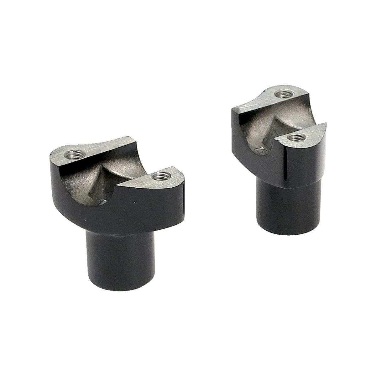 MCS OEM type style risers, non threaded. 2" rise. Black 1