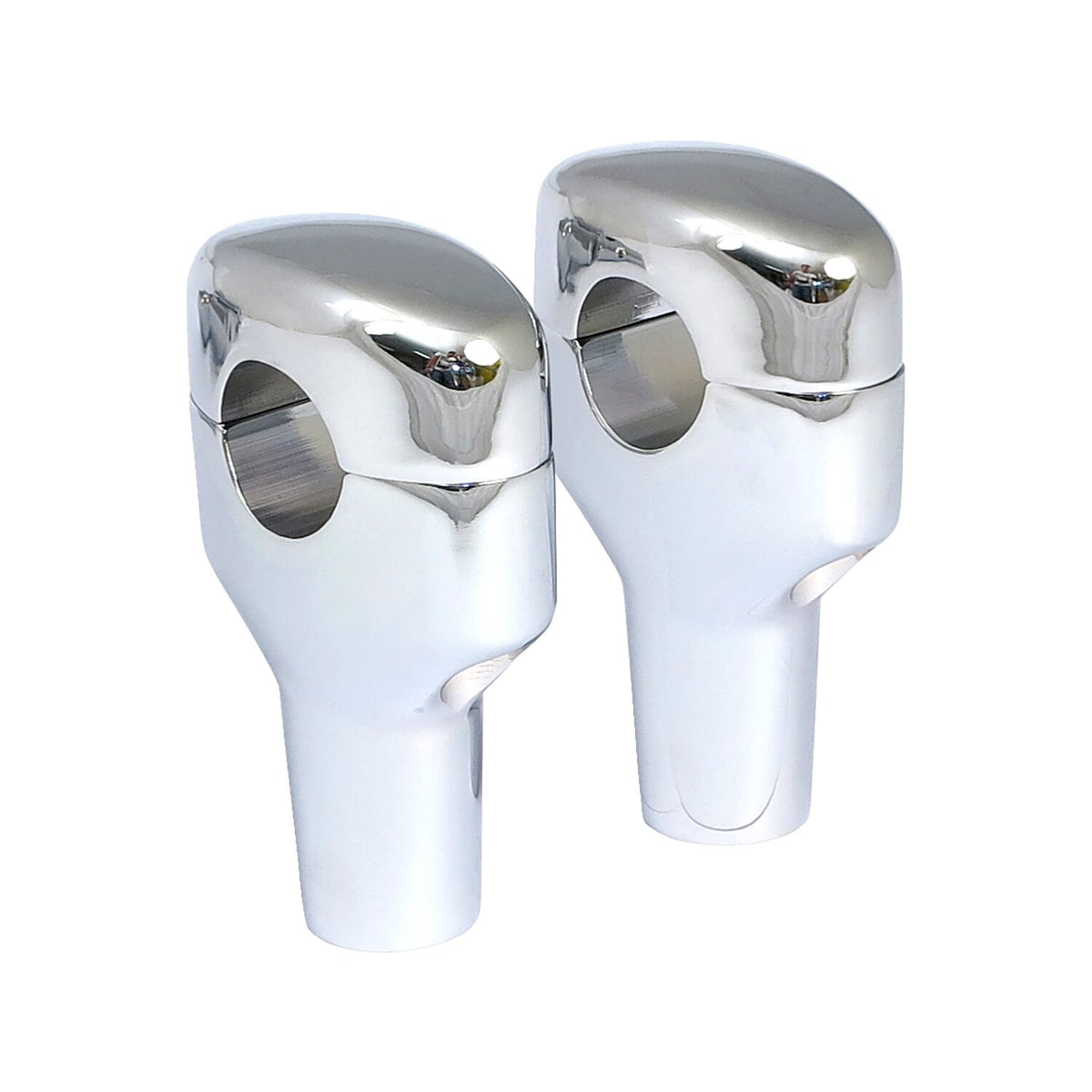 MCS 1-1/4" diameter smooth riser set. 3-1/2" rise, chrome 1
