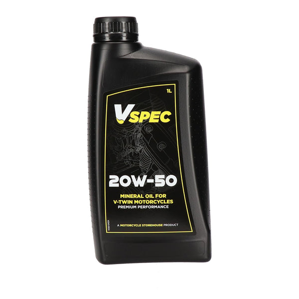Vspec, 20W50 (mineral) motor oil. 1 liter bottle. 1