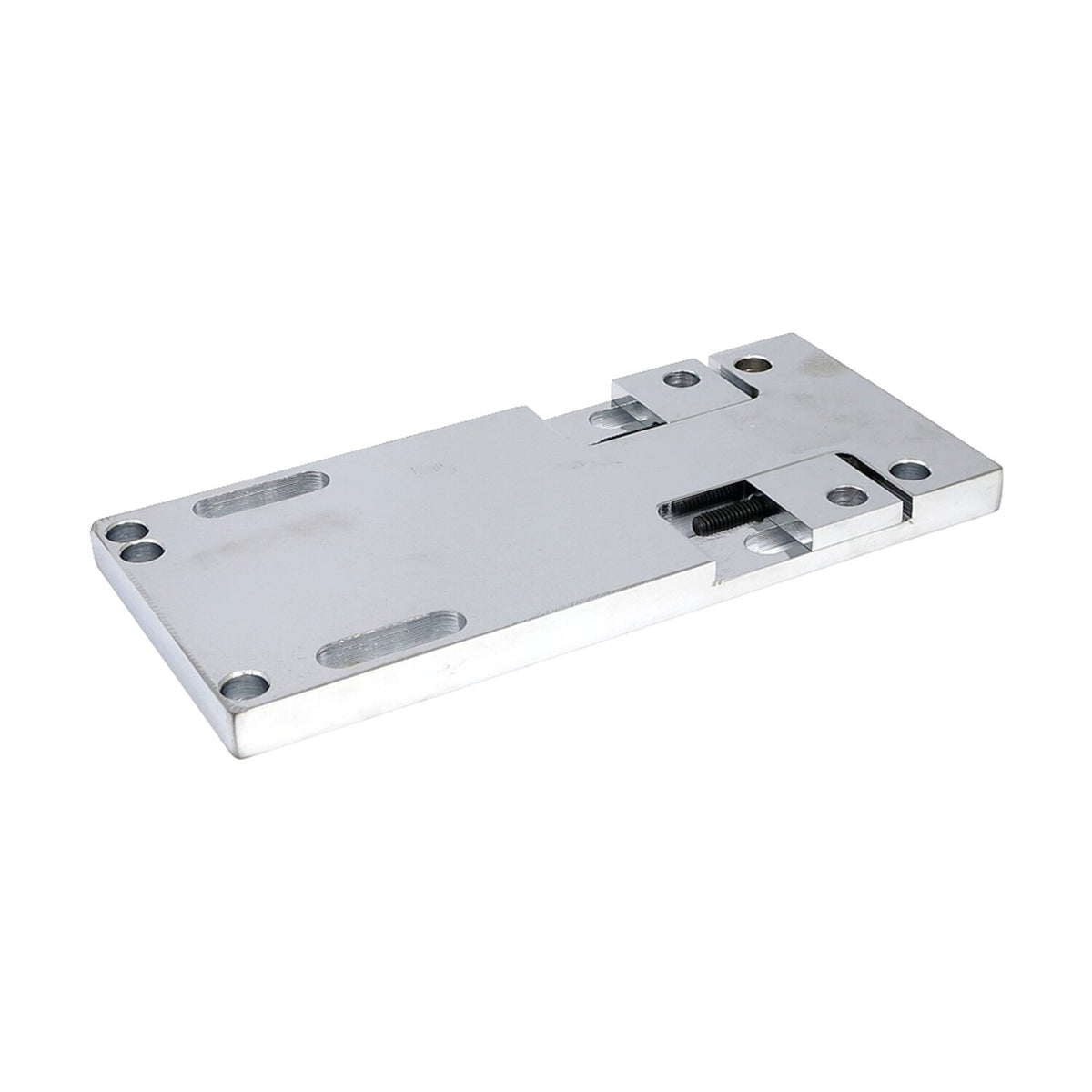 MCS 4-speed transmission mount plate. adjustable. Chrome 1