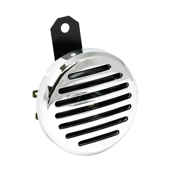 MCS 4" custom horn. 12-volt. wide horizontal slotted. Chrome 1