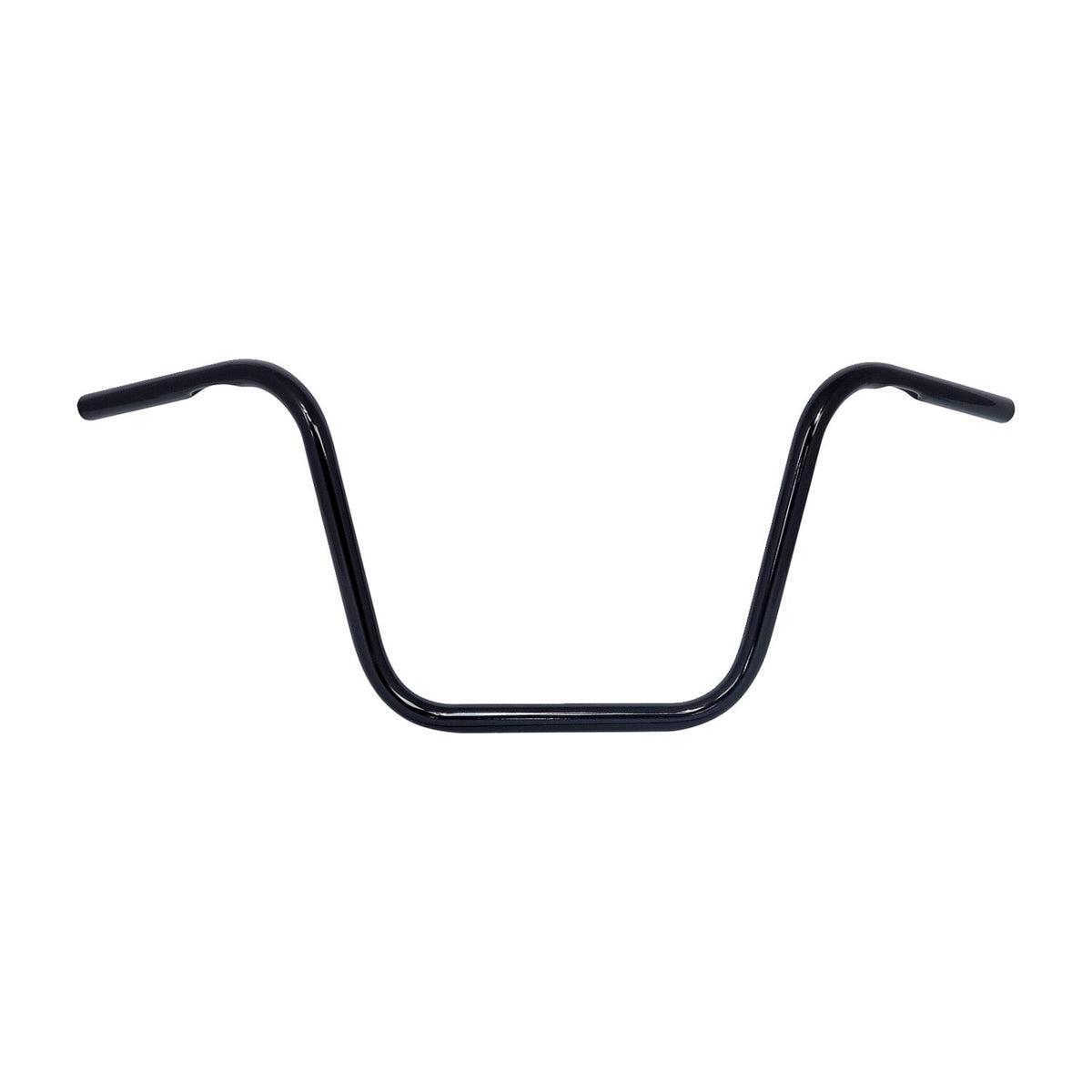 MCS Apehanger handlebar, 12" rise, 1" black 1
