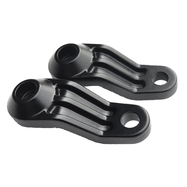 Motone, ribbed Triline turn signal brackets. Black 1