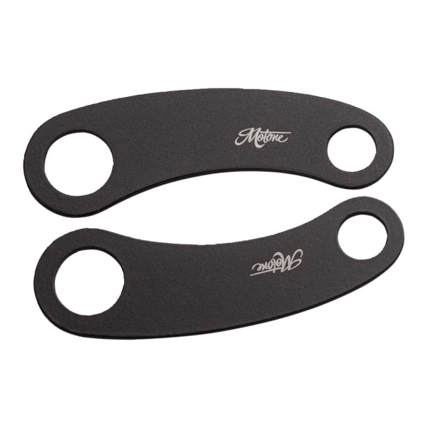 Motone, turn signal brackets, top shock mount. Black 1