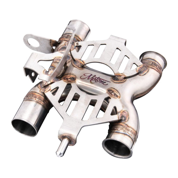Motone X-pipe cat-delete exhaust system 1