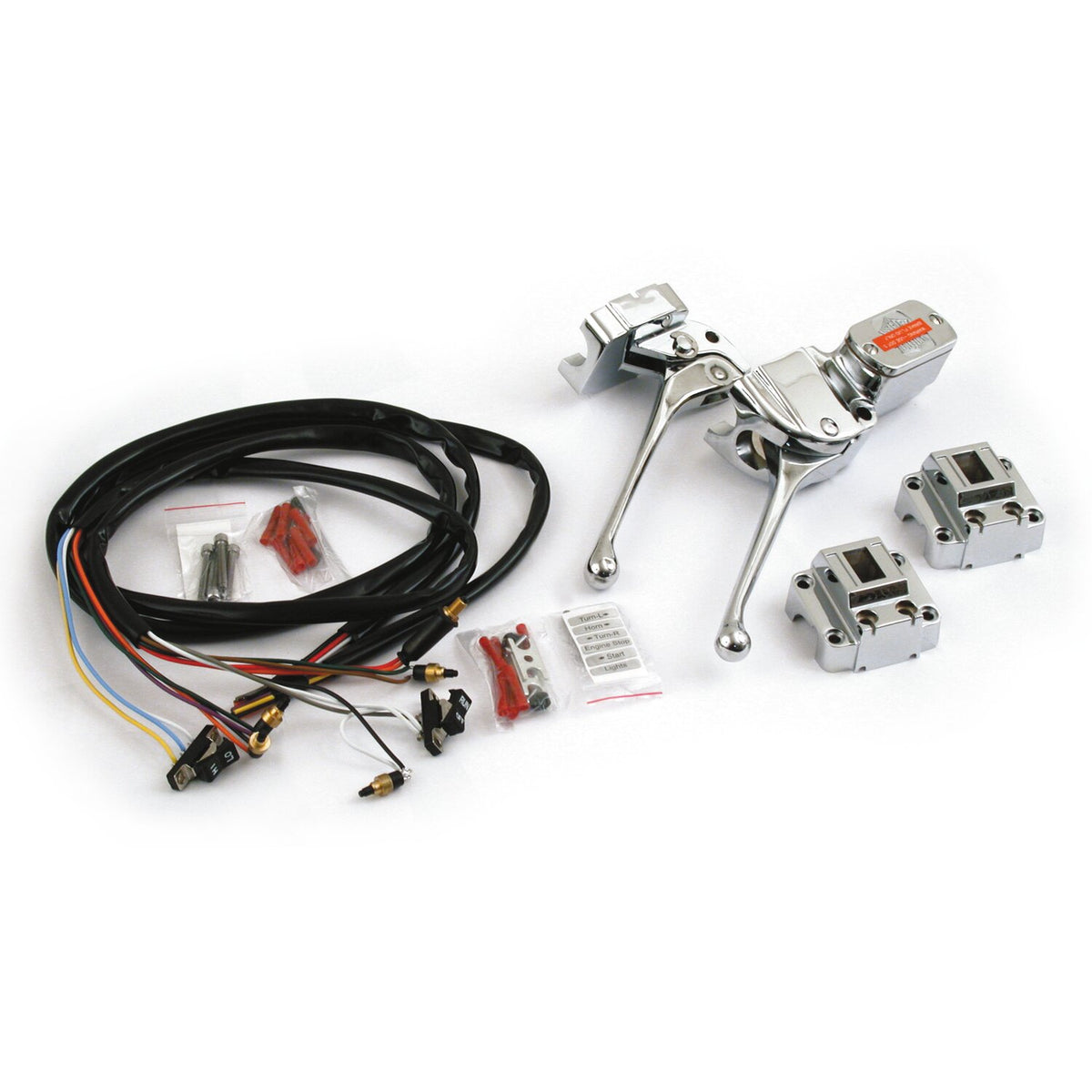 MCS Chrome handlebar control kit 1