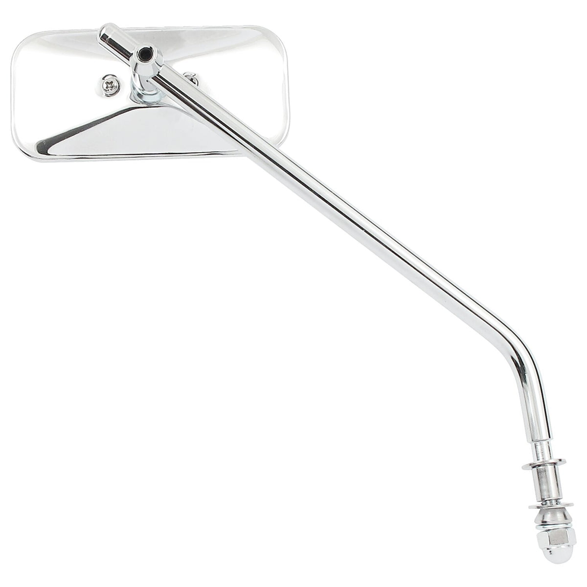 MCS Small rectangular mirror. long stem, chrome 2