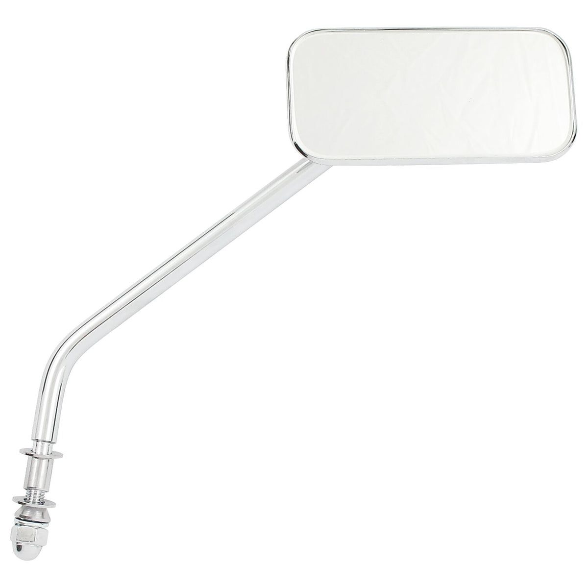 MCS Small rectangular mirror. long stem, chrome 1