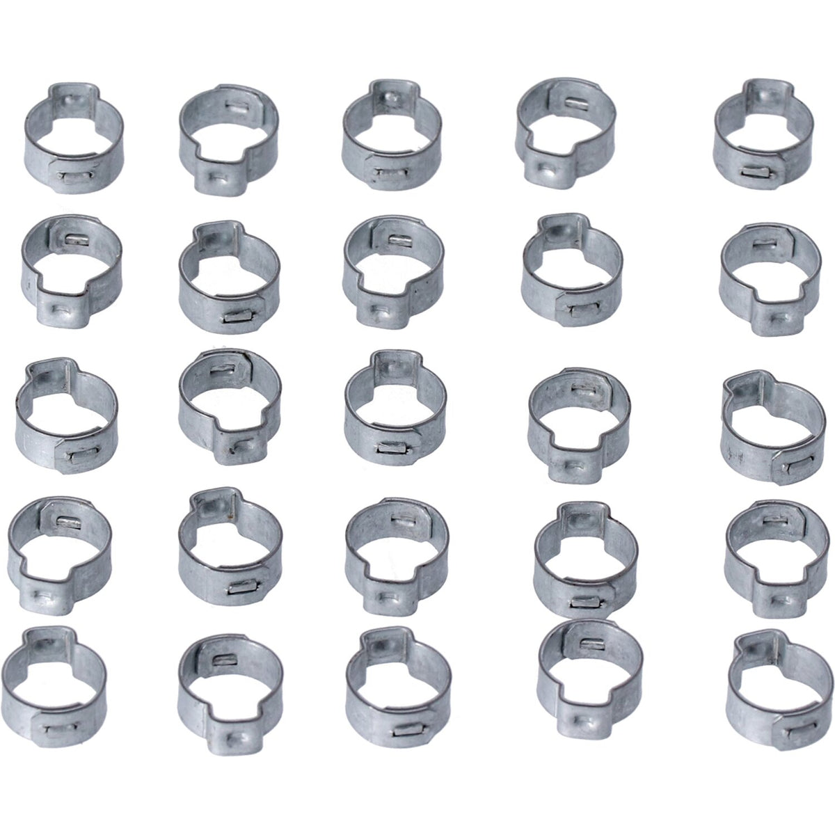 MCS Crimp hose clamp, 17/32" (13.5mm) ID. Zinc 2