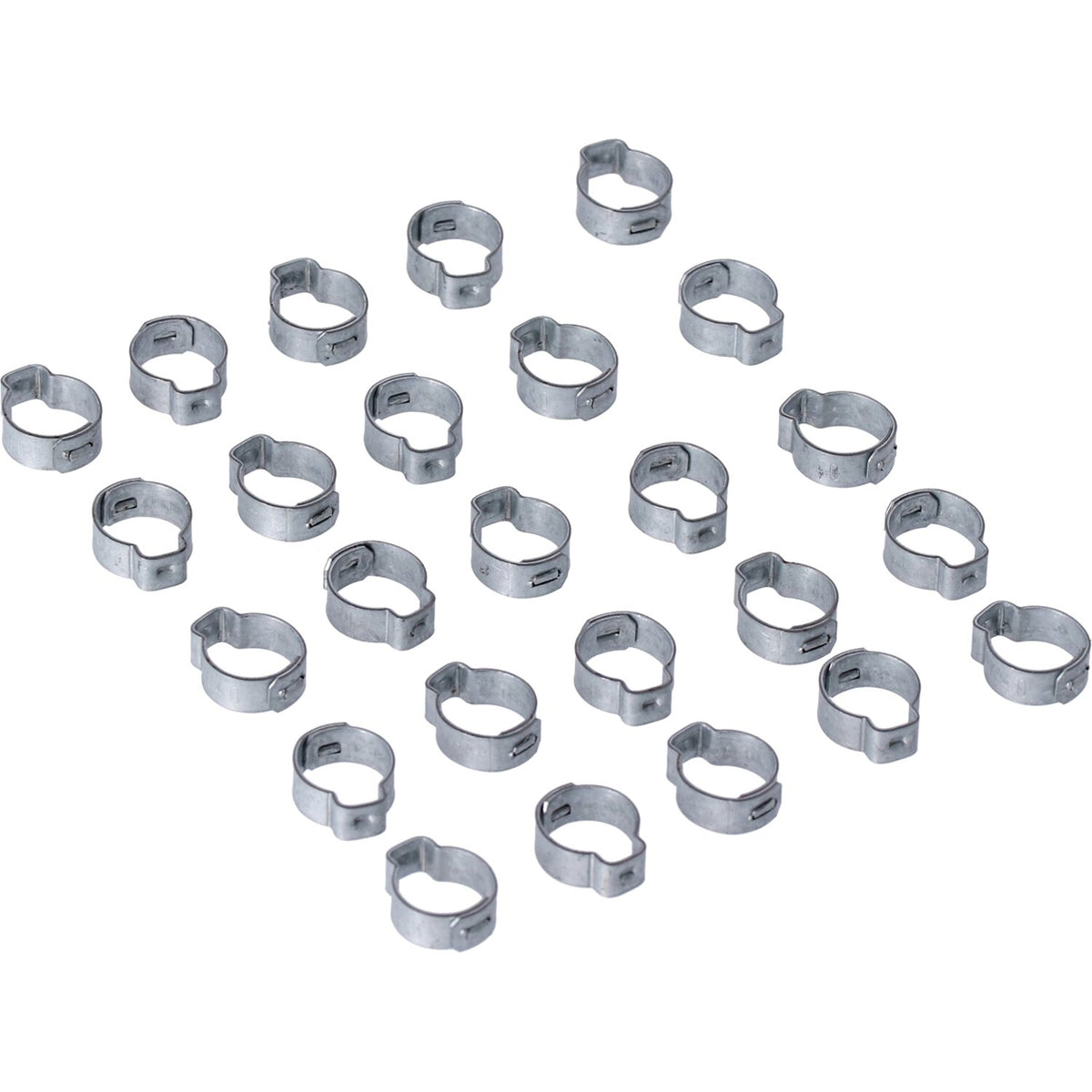 MCS Crimp hose clamp, 17/32" (13.5mm) ID. Zinc 1