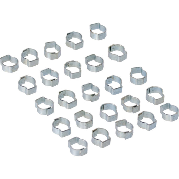 MCS Crimp hose clamp, 7/16 (11.18mm) ID. Zinc 1