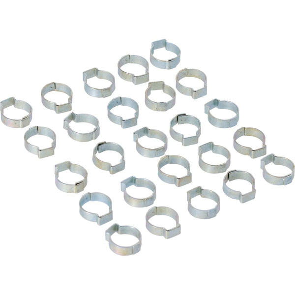 MCS Crimp hose clamp, 11/16 (17.53mm) ID. Zinc 1