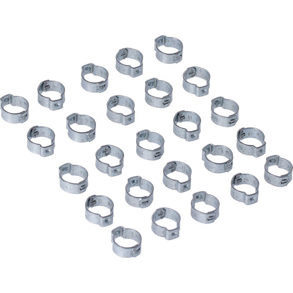 MCS Crimp hose clamp, 1/2 (12.70mm) ID. Zinc 1