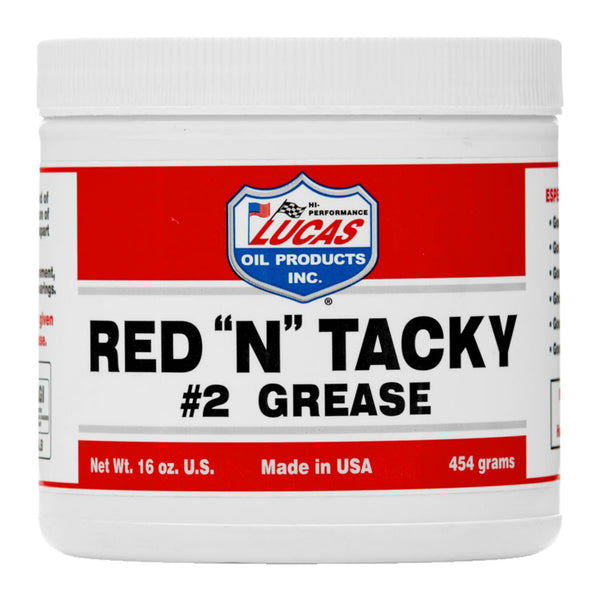 Lucas Oil Lucas, Red 'N' Tacky grease. 453 gram can 1