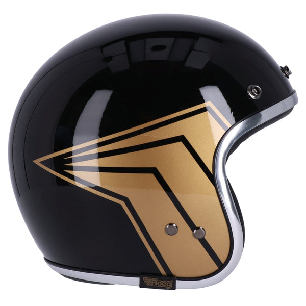 13 and a half company 13 1/2 Skull bucket helmet gloss black 1