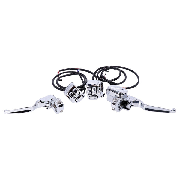 MCS Handlebar control, switch & wiring kit. CAN-bus. Chrome 1