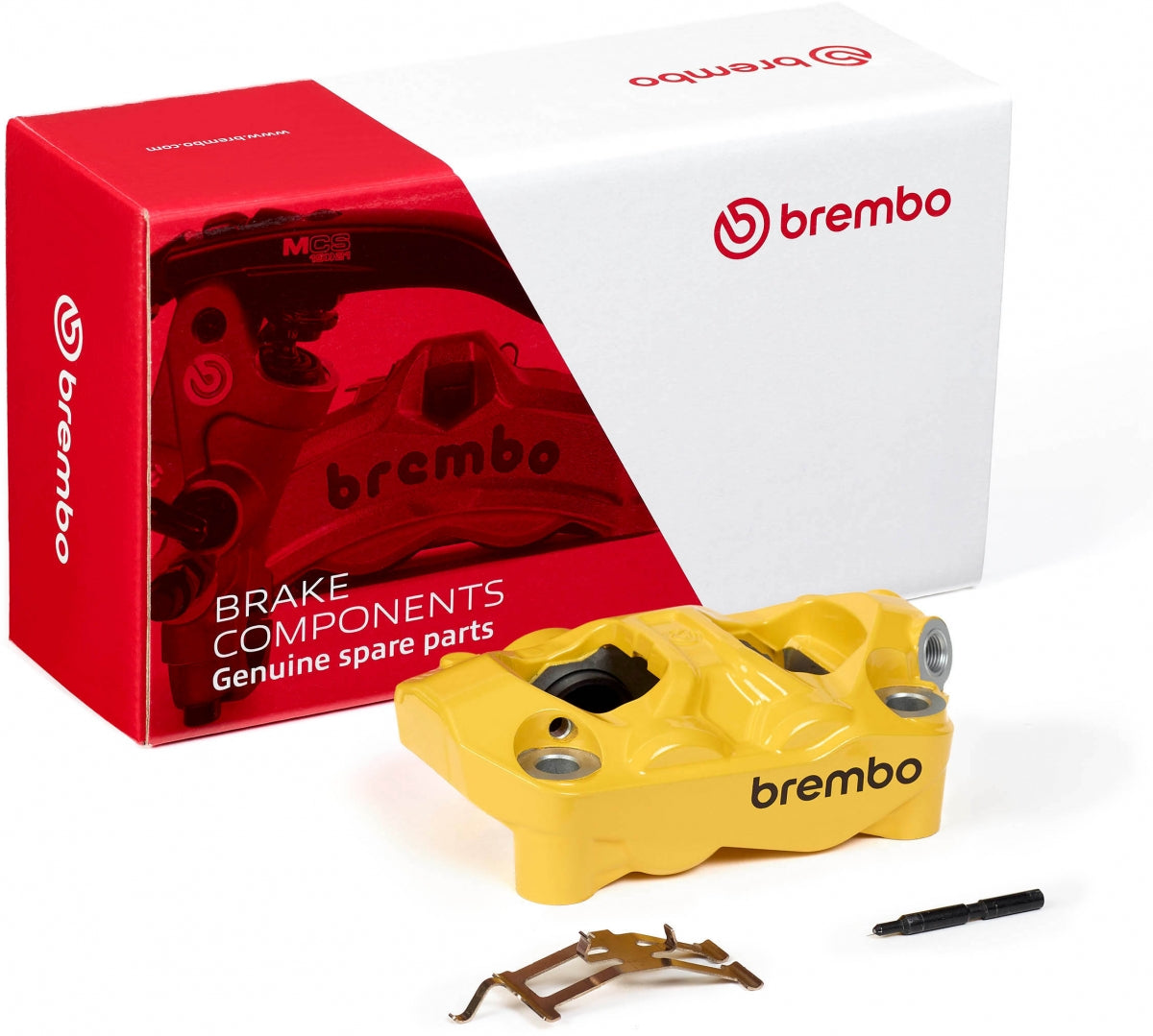 BREMBO HYPURE (PAINTED) YELLOW BLACK LOGO RIGHT 1