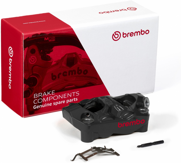 BREMBO HYPURE (PAINTED) BLACK RED LOGO LEFT 1