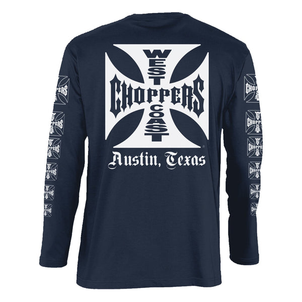 West Coast Choppers WCC OG logo ATX longsleeve navy 1