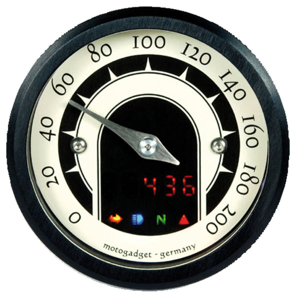 Motogadget, Motoscope Tiny. Speedster. Black bezel 1