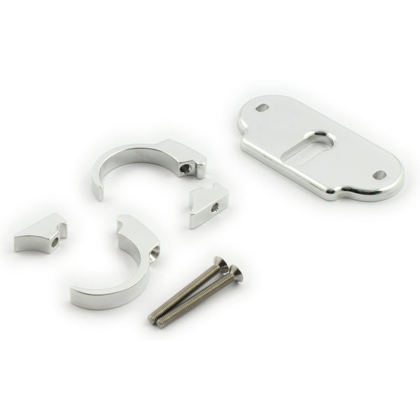Motogadget, MSM combi bracket clip kit. 1". Polished 1