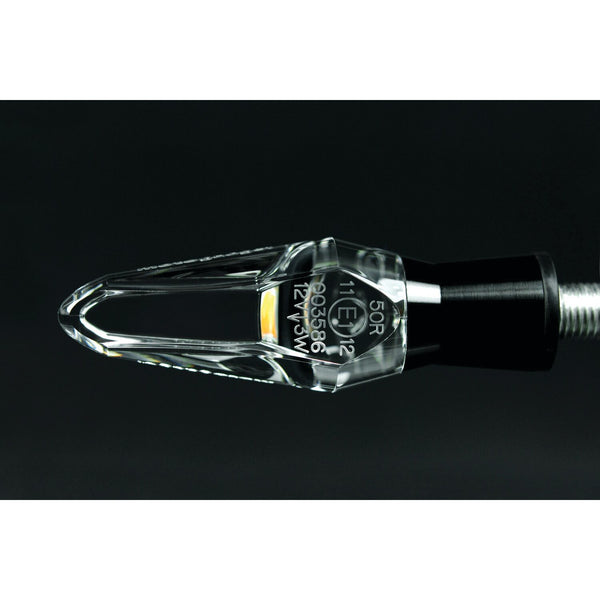 Motogadget, mo.blaze Ice LED turn signals. Black 1