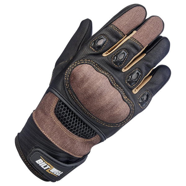 Biltwell Bridgeport gloves chocolate/black 1