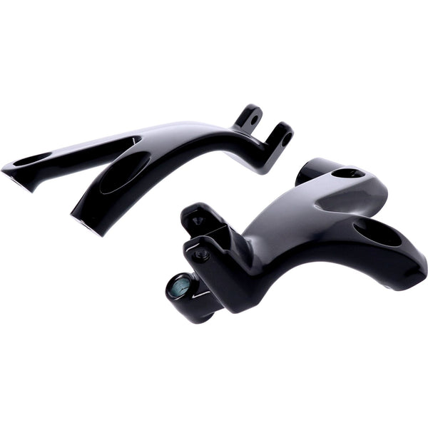 MCS M8 Softail floorboard to foot peg conversion bracket set 1