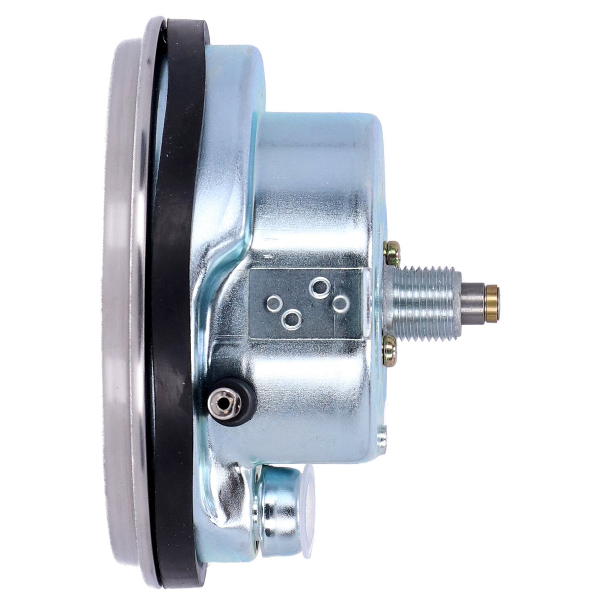 MCS FL speedometer, '46-47 face', silver/black. 2:1 mph 3