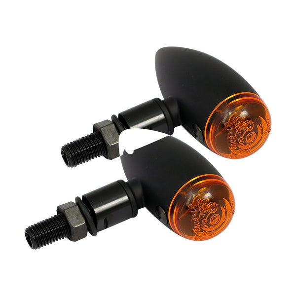 MCS Micro bullet, 12v halogen turn signals. Black, plain 1