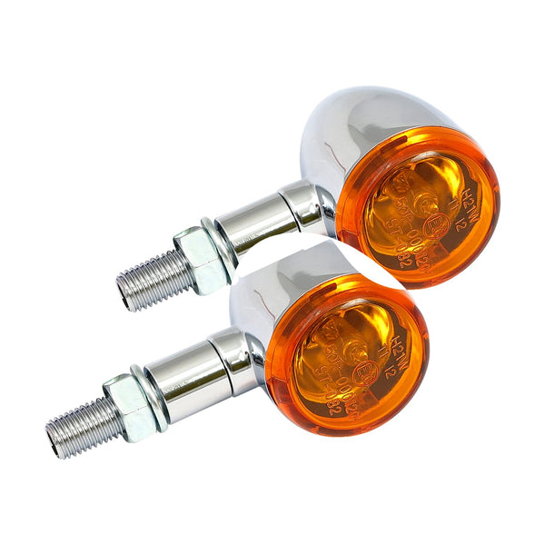 MCS Mini bullet, halogen turn signals. Chrome, plain 1