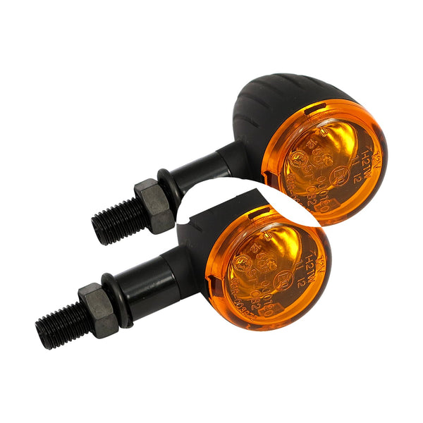 MCS Mini bullet, halogen turn signals. Black, grooved 1