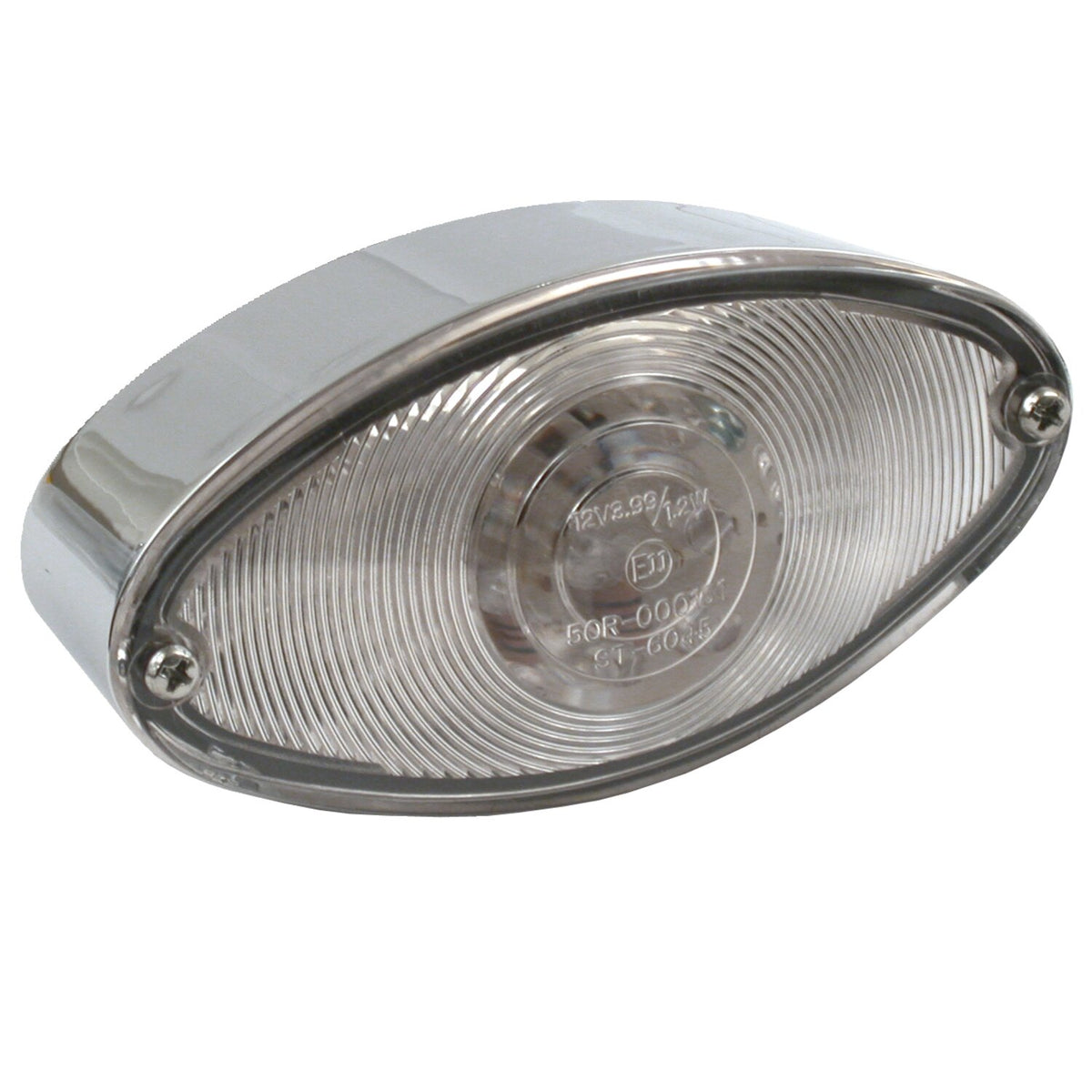 MCS Cateye LED taillight. Chrome. Clear lens 1