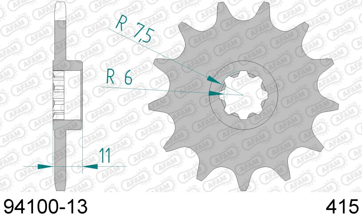 AFAM FRONT 13T, 415 1