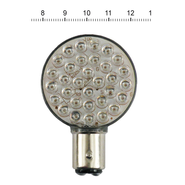 MCS 'Lollipop' flat LED taillight & turn signal bulb. Red 1