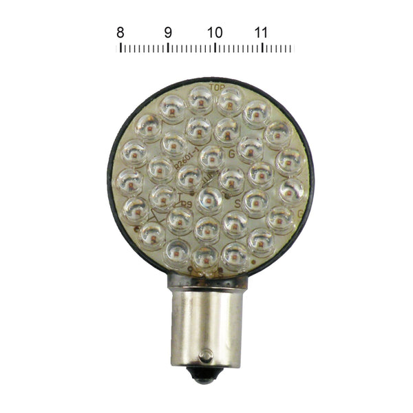 MCS 'Lollipop' flat LED turn signal bulb. Amber 1