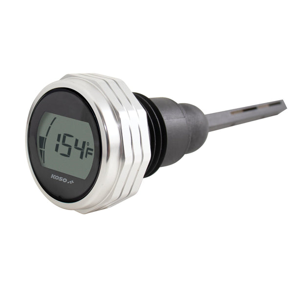 KOSO, oil tank dipstick with display. Silver body 1